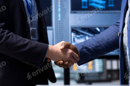 Preview: Shareholders in factory do handshake, closing deal after forecasting returns