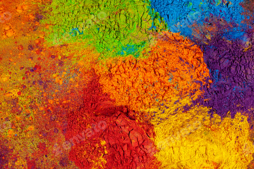 Preview: Colorful background made of Indian colorful dyes
