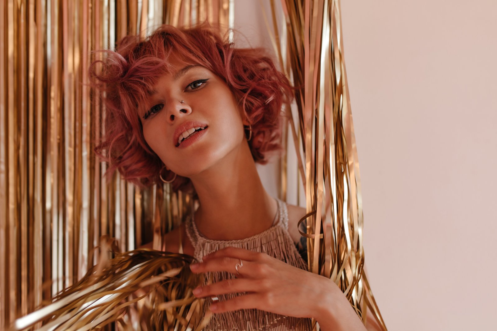Pink Curly