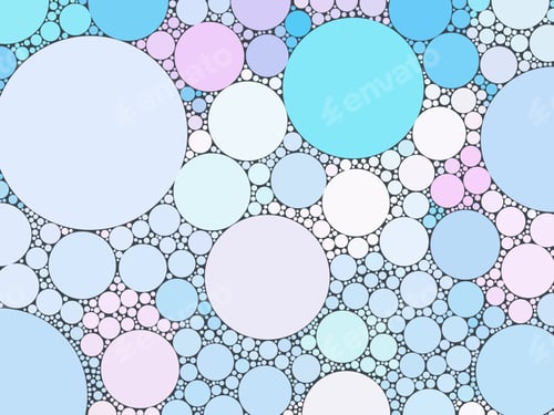 Preview: Pastel blue and pink bubbles