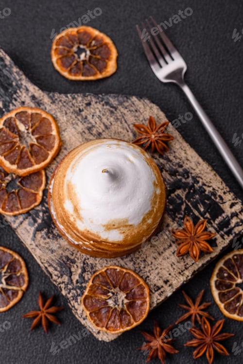 Preview: Sweet lemon tart with cream filling and zest