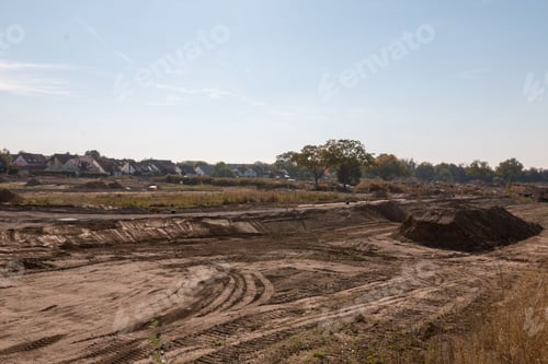 Preview: Excavated land being prepared for construction for a new building
