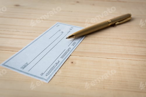 Preview: Banking Check with magnifier glass