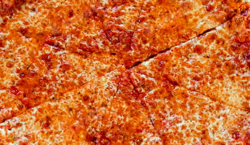 Preview: Pizza Margherita Italian, tasty with mozzarella cheese and tomato, background, pattern. Pizza for pr