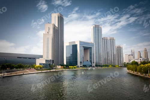 Preview: beautiful tianjin cityscape