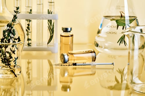 Preview: Herbal medicine preparation in scientific laboratory developing natural remedies
