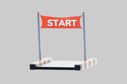 Preview: Race start line marker barrier
