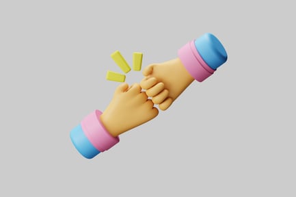 Preview: Pinky promise cartoon hands