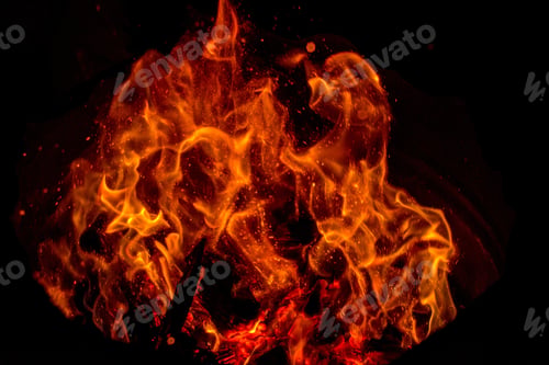 Preview: Bonfire at night
