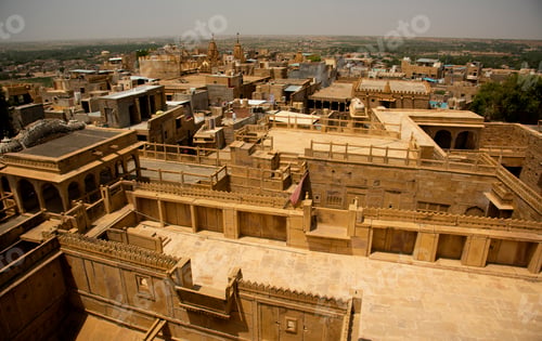Preview: View of Jaisalmer city from Jaisalmer fort, Jaisalmer, Rajasthan, India