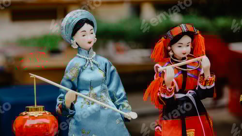 Preview: doll wearing traditional vietnamese dresses