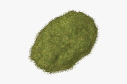 Preview: Realistic Turf Ground Patch - Grass Clipping Pile