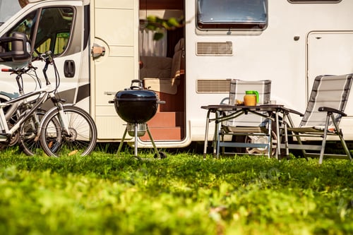 Preview: Family vacation travel RV, holiday trip in motorhome, Caravan ca
