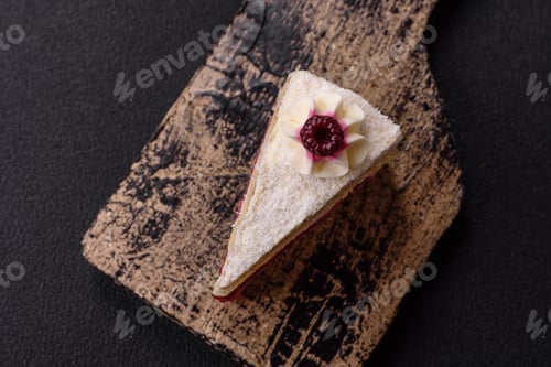 Preview: Sweet delicious cake with a layer of raspberry jam