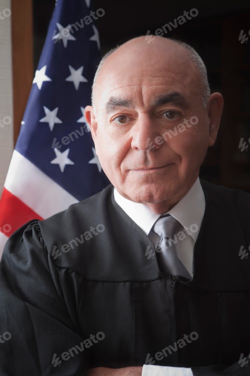 Preview: Portrait of senior male judge