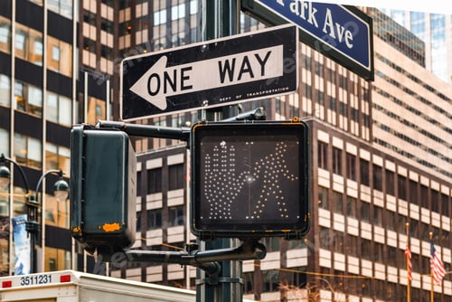 Preview: New York , Manhattan , one-way sign