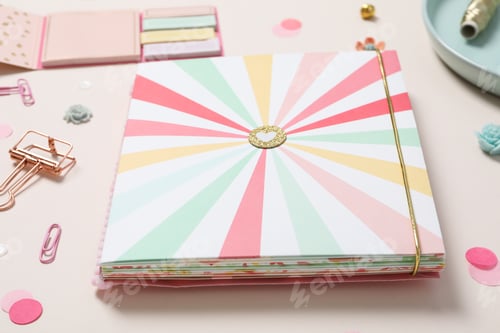 Preview: Concept of scrapbooking, scrapbooking for holiday, hobby concept