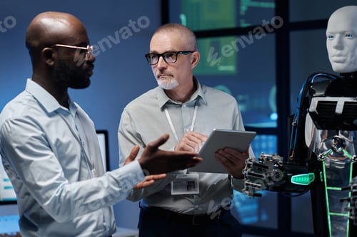 Preview: Engineers working with artificial intelligence in team