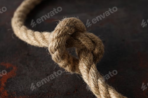 Preview: Rope knot. Concept for trust, faith, strength