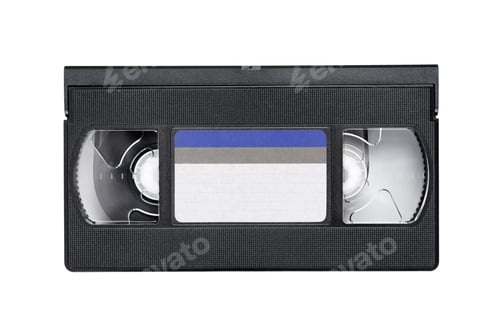 Preview: Video tape cassette isolated on white