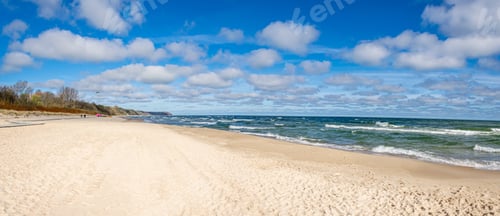 Preview: a sandy beach in the seaside town of Władysławowo