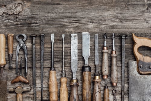 Preview: Collection of old woodworking tools