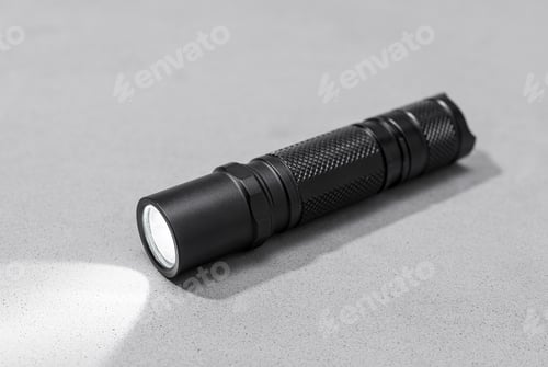 Preview: Led Pocket Flashlight on gray background
