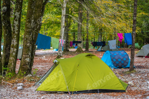 Preview: Vacation In Forest Under Tents.