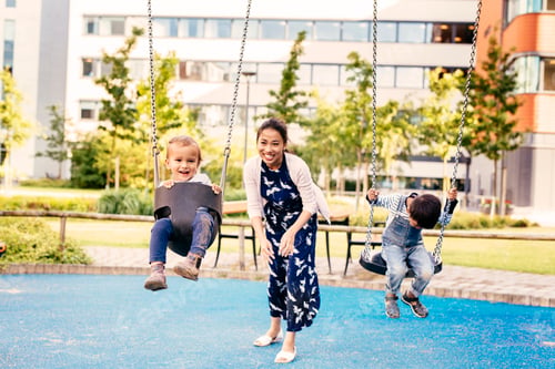 Preview: Joyful family moments at the playground