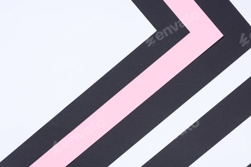 Preview: simple modern white, pink and black abstract background with copy space