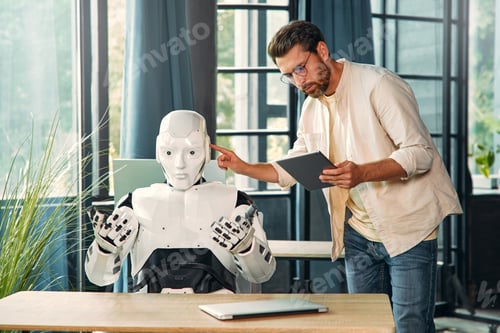 Preview: Robot and man at home