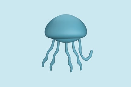 Preview: Jellyfish Clean 3D Illustration