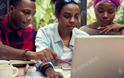 Preview: Group of students studying together