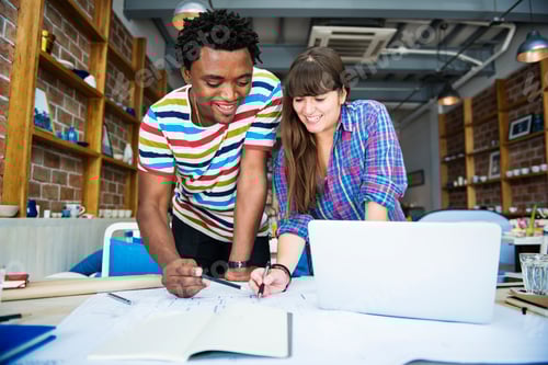 Preview: Architect Cafe Casual Brainstorming Meeting Concept