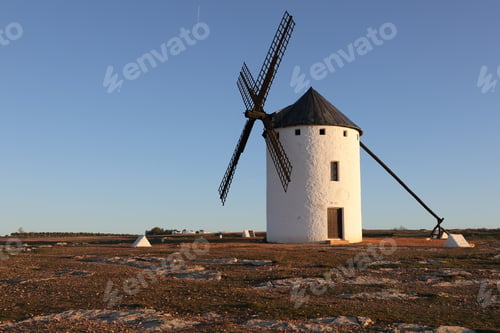 Preview: Wind mill in a rural area
