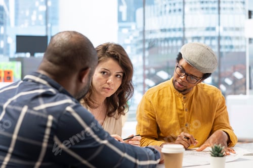 Preview: Entrepreneur evaluating office building potential before reaching an agreement