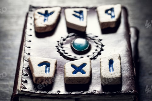 Preview: Unique runic divination by stones based on futhark alphabet