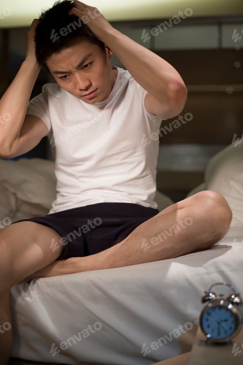 Preview: Young man suffering from insomnia