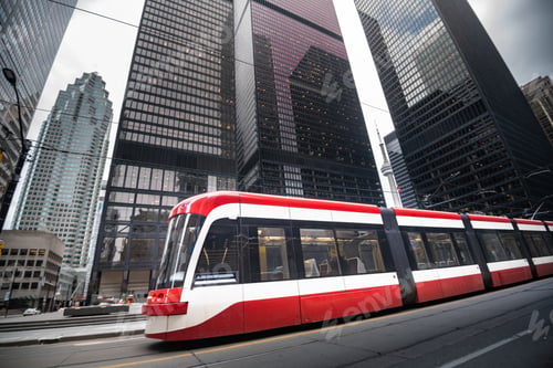 Preview: Tram streetcar in Toronto, Ontario, Canada