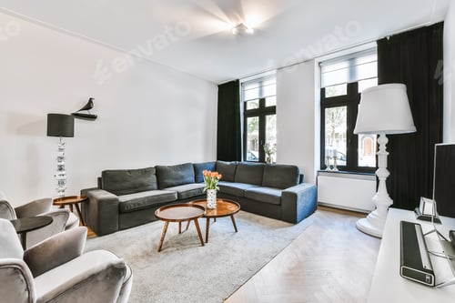 Preview: Comfortable furniture in living room