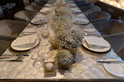 Preview: Gorgeous fully covered wedding table