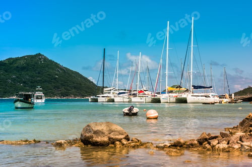 Preview: Yachts Marina at Praslin island Seychelles