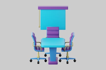 Preview: Office meeting table and chairs