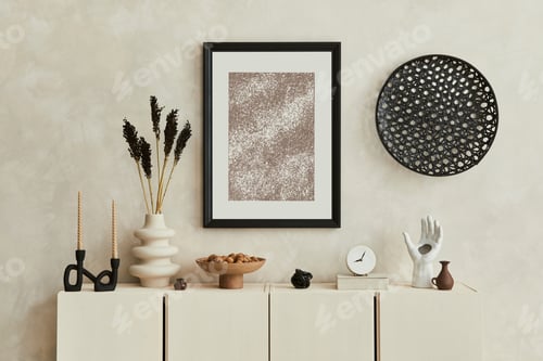 Preview: Stylish composition of living room intrerior
