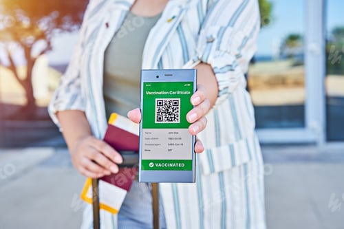 Preview: Woman received message on app mobile about negative COVID-19 express test results at airport