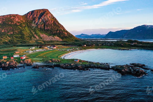 Preview: Gimsoy beach, summer sunset 01