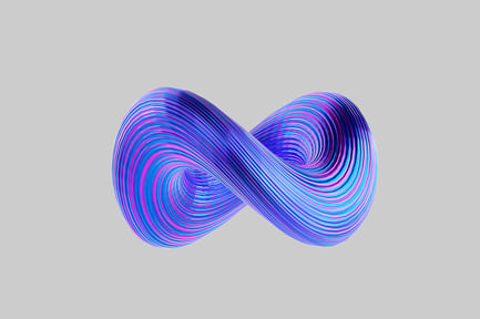 Preview: Abstract infinity flowing ribbon form