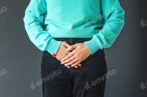 Preview: Woman hands holding closing uterus organ with hands