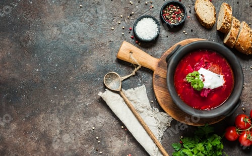 Preview: Russian soup - red borscht