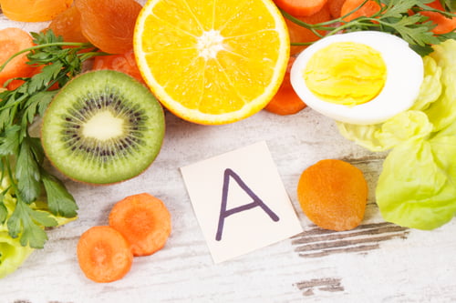 Preview: Fresh healthy food containing vitamin A, natural minerals and dietary fiber